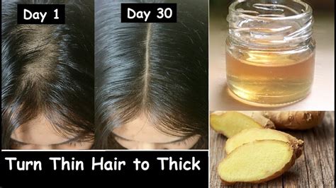 Homemade Ginger Hair Oil To Turn Thin Hair To Thick Hair In Days