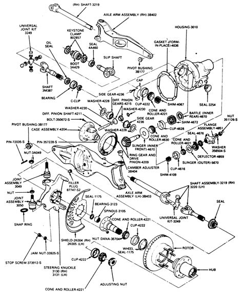 1990 Ford F150 4x4 Front Axle Diagram