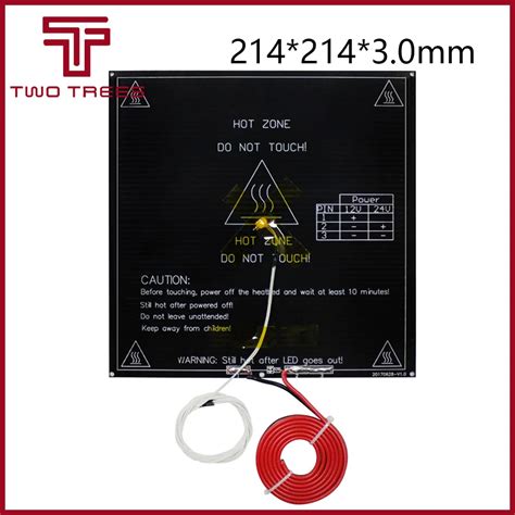 Mk Heatbed X X Mm Aluminum Dual Power Diameter Like Mk B