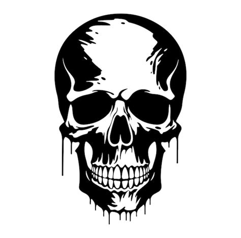 Premium Vector Skull Silhouette Vectors On White Background