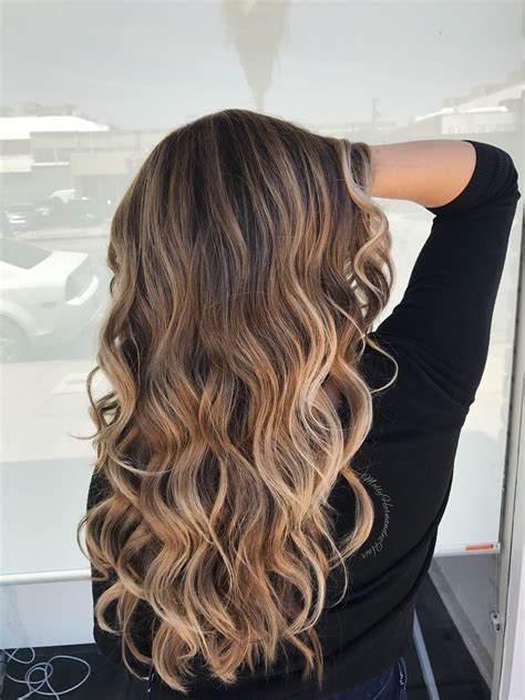 Blonde Balayage Highlights On Brown Hair Bronde Ombré Balayage Hair