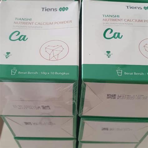 Jual Tiens Tianshi Nutrient Calcium Powder 10 Sachet Indonesiashopee