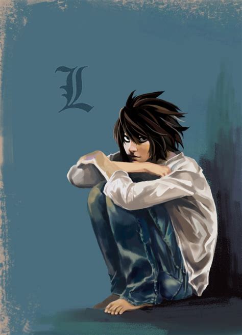 L Lawliet Death Note Mobile Wallpaper 741406 Zerochan Anime