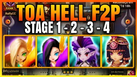 F2P ToA HELL Stages 1 SEARA 2 GIANA 3 CRAKA 4 NEPHTHYS Janeiro