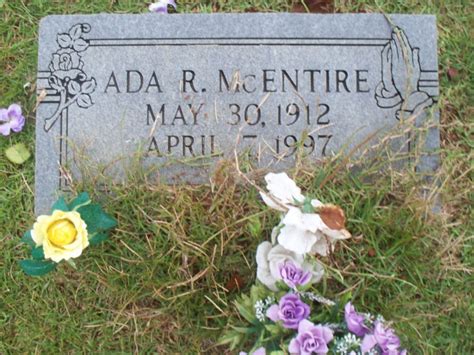 Ada Mae Rollins McEntire 1912 1997 Mémorial Find a Grave