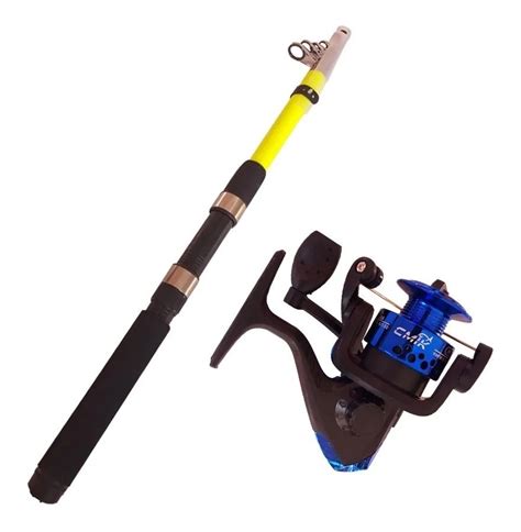 Kit Pesca Vara Telescopica Molinete Micro Ultra Light Linha Frete Gr Tis