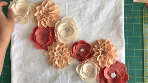 Diy Felt Flower Tutorial Youtube