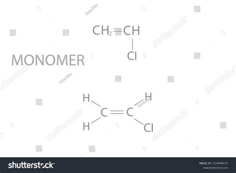 Monomer Molecular Skeletal Chemical Formula Stock Vector Royalty Free 2154948737 Shutterstock