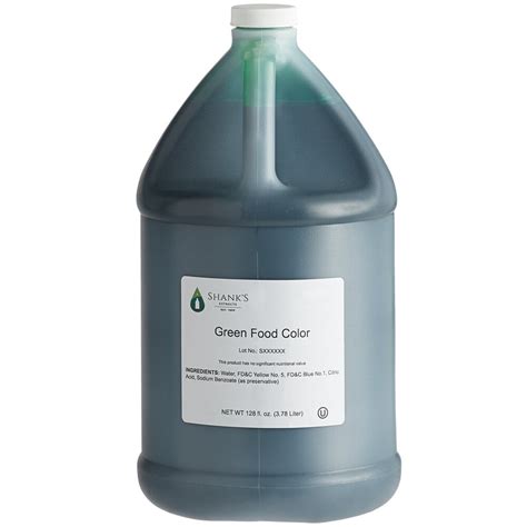 Green Food Coloring Bulk 1 Gallon Container