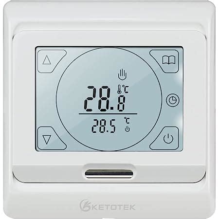 KETOTEK Digital Termostato Calefacción Programable para Suelo Radiante