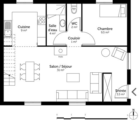 Plan Maison 70m2 2 Chambres Plain Pied Ventana Blog