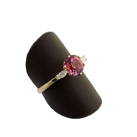 Pink Spinell Diamant Ring Vintage Jewellery