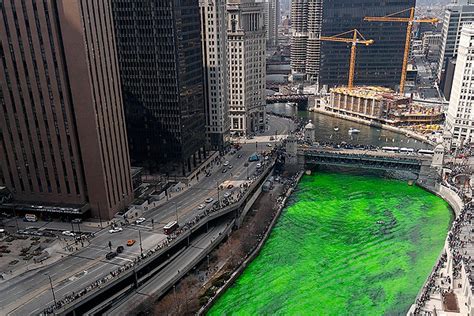 Dyeing the Chicago River Green: Its Origins in the Actual Greening of the River – Chicago Magazine