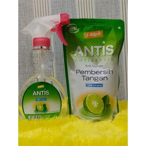 Jual Antis Hand Sanitizer Ml Plus Refill Jeruk Nipis Ml Shopee