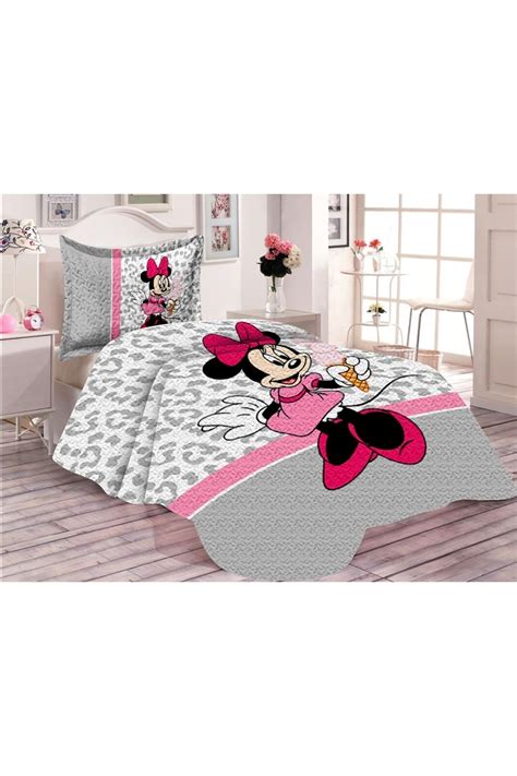 Doruklar Home Collection Pamuk Dolgulu Kadife Kumaş Mickey Mouse