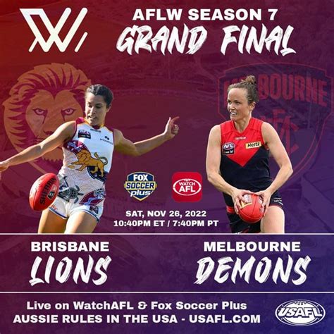 Aflw Grand Final Poster Usafl Branded Rafl