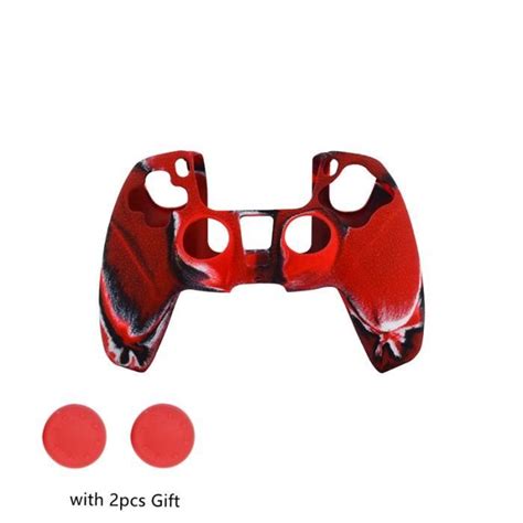 Rouge Juste De Protection En Silicone Souple Pour Manette Playstation