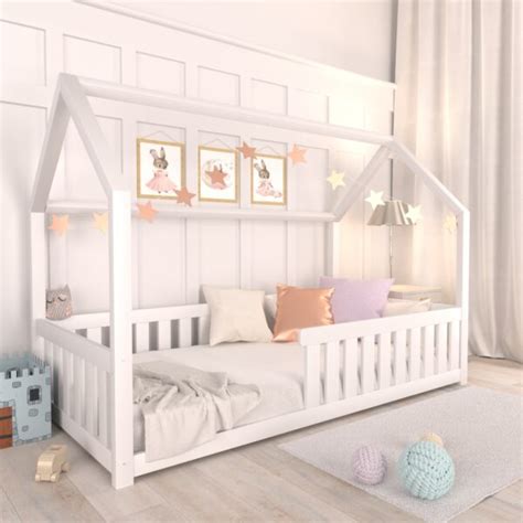 Hausbett Kinderbett Montessori Bambino Wei Tr Dp Minimidi Design