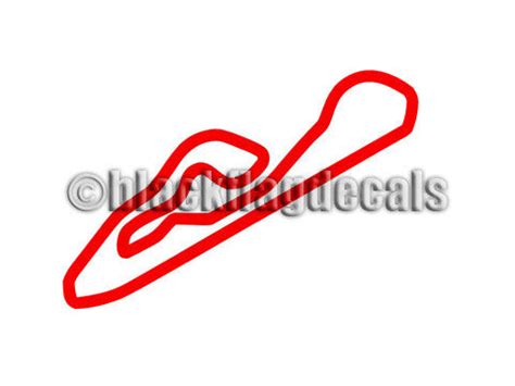 NCM Motorsports Park track map sticker – Black Flag Decals