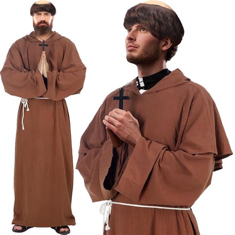 Ramede Halloween Medieval Hooded Monk Renaissance Priest