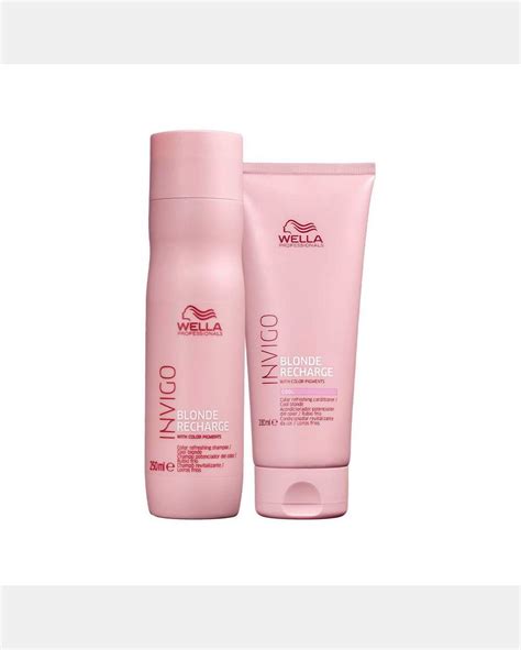 Riachuelo Kit Wella Invigo Blonde Recharge Shampoo E Condicionador