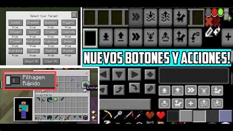 Nuevos Botones oficiales Al fin En Minecraft pe y nuevos menús