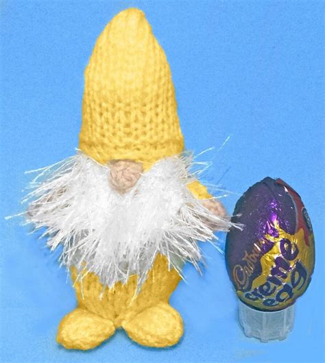 Easter Gonk Gnome Chocolate Creme Egg Cover Knitting Pattern By Rebecca