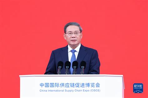 El Primer Ministro Chino Li Qiang Pronuncia Un Discurso En La Ceremonia