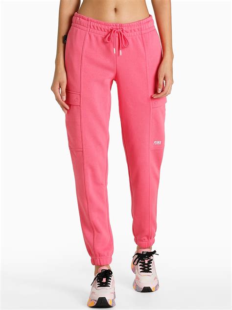 Buy Puma Women Relaxed Fit Swxp Cotton Cargo Joggers Track Pants For