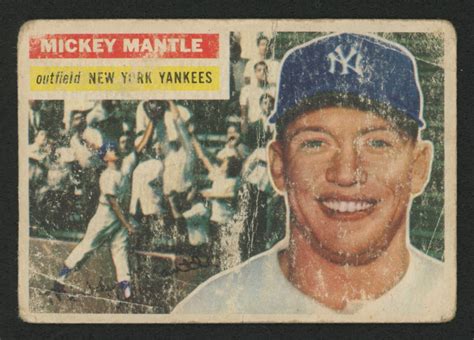 1956 Topps 135 Mickey Mantle Pristine Auction