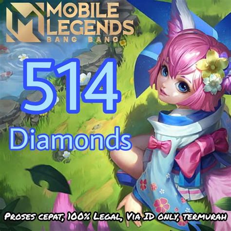 Beli Top Up 514 Diamonds Mobile Legends Terlengkap Dan Termurah April