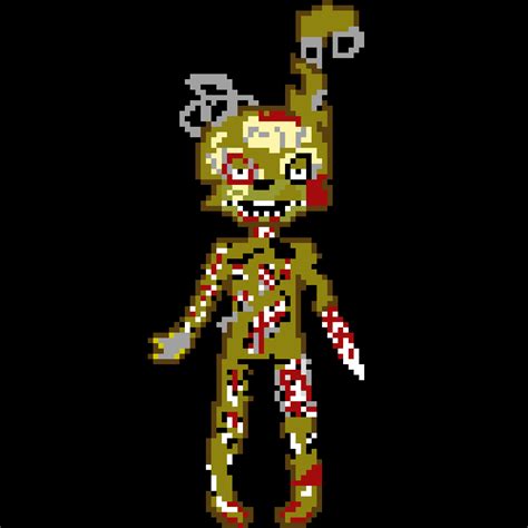 Pixilart - fnaf 6 springtrap (scrap trap) by Anonymous