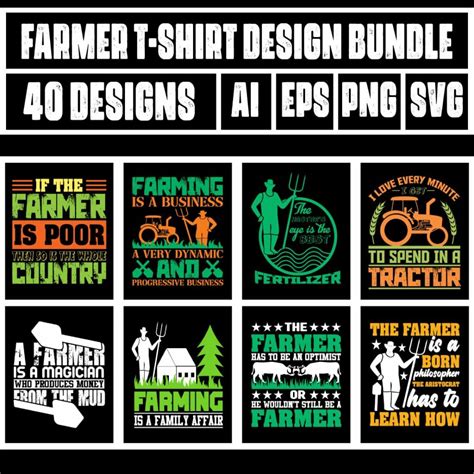 Farmer T Shirt Design Bundle Masterbundles