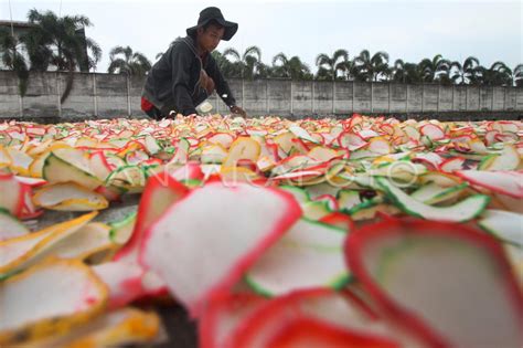 Produksi Kerupuk Terkendala Cuaca Antara Foto