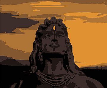 Lord Shiva Vector PNG Images, Illustration Of Hindu God Lord Shiva, Gods, Piety, Reverence PNG ...