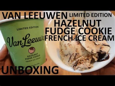 Unboxing Van Leeuwen Hazelnut Fudge Cookie Limited Edition French Ice