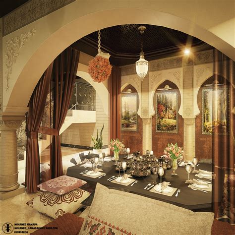 islamic villa (living&dining room) on Behance