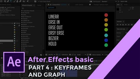 After Effects Basic Tutorial KEYFRAMES GRAPH AEtutorials YouTube