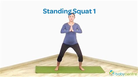 Pre Natal Yoga 2nd Trimester Modified Standing Squat Pose Youtube