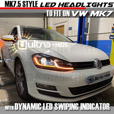 Headlamps Golf Mk Mk Drl Bi Xenon Gtd Daytime Running Lights