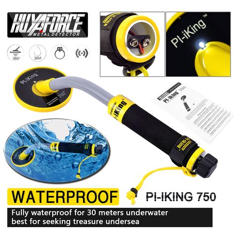 Pi Iking Waterproof Underwater Metal Detector Pulse Induction Hand