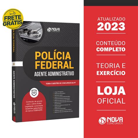 Apostila PF 2023 Agente Administrativo Shopee Brasil