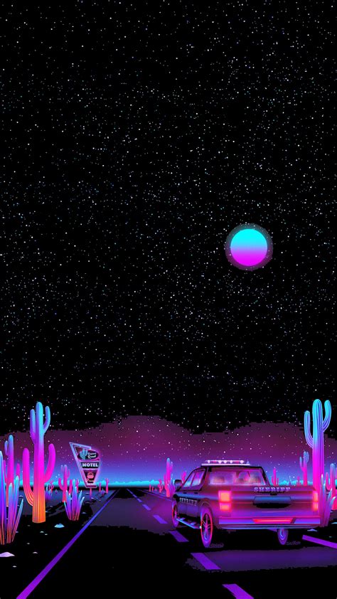 Retro desert [1440x2560] : r/Amoledbackgrounds