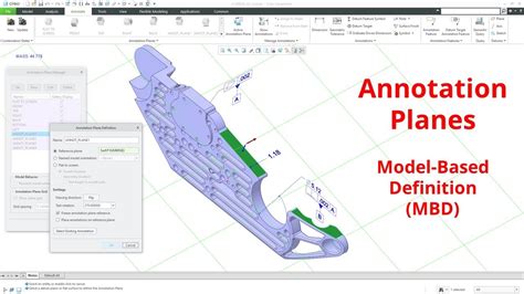 Creo Parametric Annotation Planes Model Based Definition Mbd