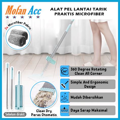 Jual Alat Sapu Pel Lantai Tarik Dorong Ultra Mop Lipat Praktis