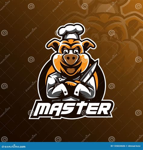 Chef Vector Logo Design Mascot With Modern Illustration Concept Style