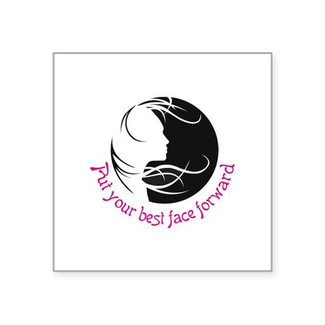 Best Face Forward Sticker Square Best Face Forward Sticker Cafepress