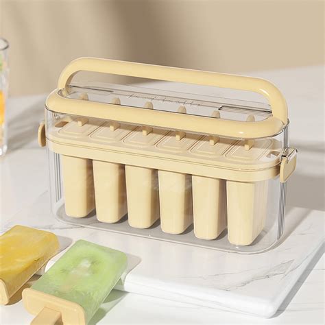 Fuyuli Silicone Mould Set Grids Ice Cream Tray Easy Release Silicone