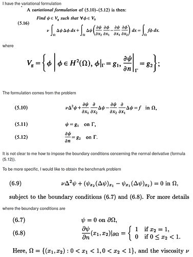 Navier Stokes Stream Function Vorticity Formulation Variational