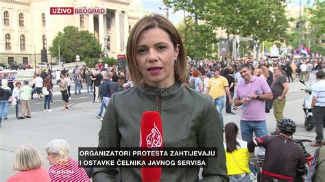 Gra Ani Se Okupljaju Na Sedmom Protestu Srbija Protiv Nasilja Youtube